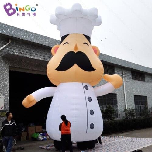 Customized 20 feet large inflatable chef promotional 6m high airblown cook for decoration toys