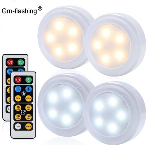 Night light LED lamps Dimmable Touch Sensor Indoor Double Color LED Puck Lamp Led Lights for Cabinets Closet Wardrobe Kitchen