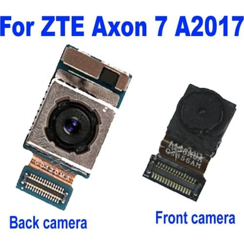 Original Tested Working Main Big Back Rear Camera For ZTE Axon 7 A2017 Small Facing Front Camera Phone Flex Cable Replacement