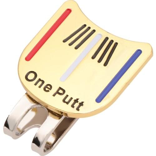 Durable Golf Cap Clip Ball Marker for Golf Cap Visor - One Putt