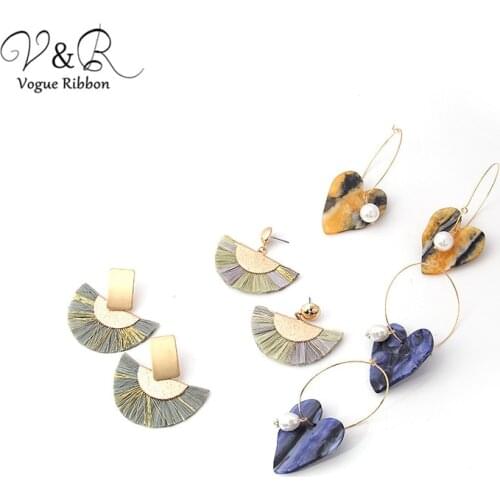 DIY Handmade Jewelry Making Love Heart Raffie Charms Pendants Hoop Earring Set Components Decoration Fashion Accessories Gifts