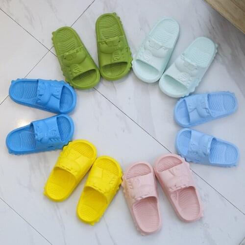 Girls And Boys Slippers 2021 New Style Childrens Beach Shoes One-word Slippers Baby Sandals Breathable Non-slip Cute Сандалии