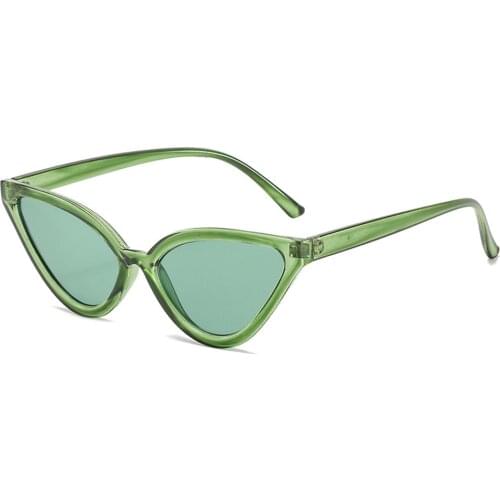 2021 Fashion Cute Sexy Ladies Cat Eye Sunglasses Women Vintage Retro Small Triangular Cateye Sun Glasses Female Oculos De Sol