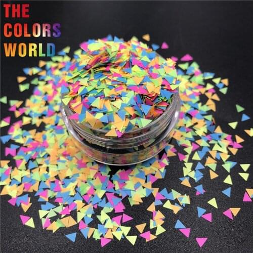 TCT-297 Triangle Mix Color Nails Glitter Nail Art Decoration Makeup Body Art Glitter FacePaint Festival DIY Decoration Accessory