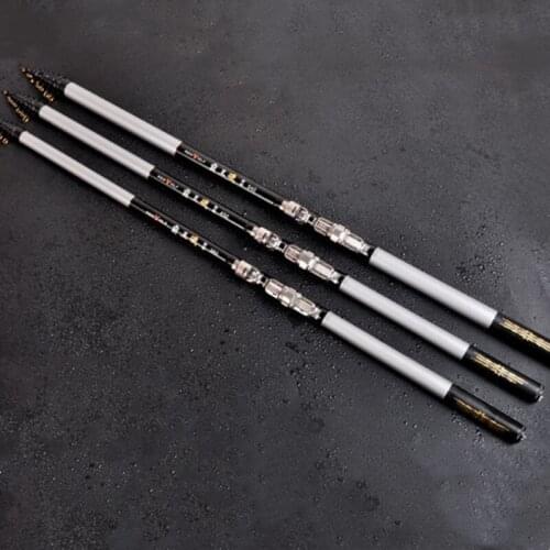 Carbon fiber 2.7M-6.3M rock fishing rod telescopic portable travel ultra-light carp feeder fishing rod rotating rod