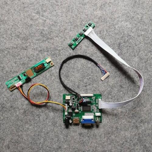 Fit LQ133K1LA04/LQ133K1LA4A/LQ133K1LD4B screen LCD monitor controller drive board kit 1-CCFL 20 Pin LVDS 1280*800 VGA 2AV