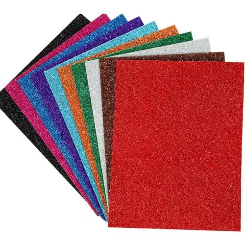 10 pieces of different color gold powder sequins sponge paper thickened flash foam paper onion paper handmade DIY material