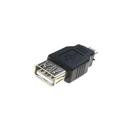 100 pcs USB A female concave to Micro USB B male Convex data cable adapter for mobile phone Connector converter