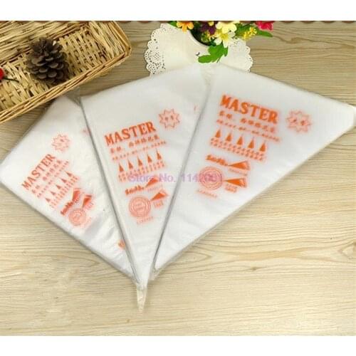 200set 100pcs/set High Quality 3 Size New Disposable Pastry Bag Icing Piping Cake Pastry Cupcake Decorating Bags