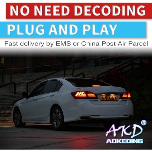 2015-2017 year LED Rear Lights For Honda Accord G9 9th MK9 Car Tail Light LED Lamp Braking light with light signal