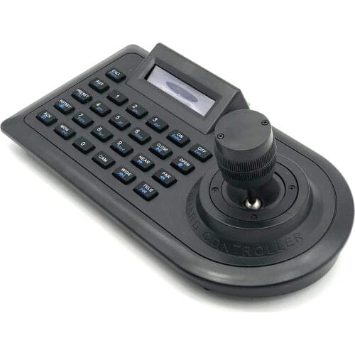 3D Axis CCTV Keyboard Controller LCD Display 1.2km Joystick RS485 PTZ Analog AHD Speed Dome Camera Support Pelco-D / P Protocol
