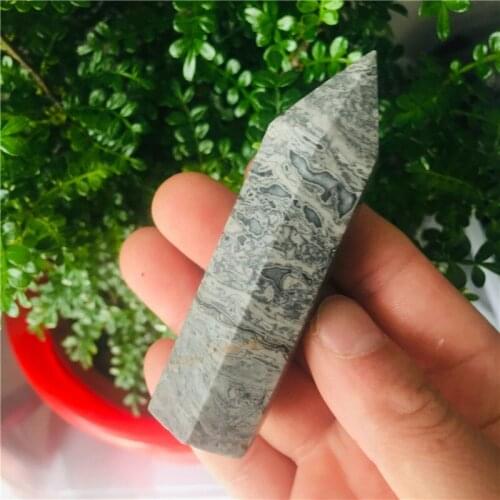 8-9cm Natural Comb red stone crystal crystal rod point healing 1pc