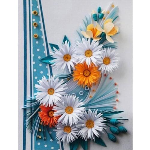 Diamond Embroidery Flowers 5D Diamond Painting Mosaic Cross Stitch Kit Diamond Dots Painting Mosaic