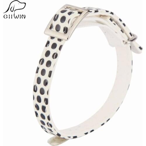 [GIIWIN] Pu Leather Puppy Dog Caollar Training Solid Color Cat Leash Collar Pet Products Leashes Collars Chihuahua YS0040