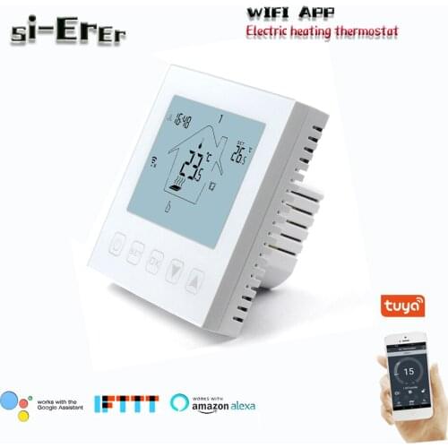220V 16A electric heating intelligent temperature controller, WIFI temperature controller with internal and external sensors