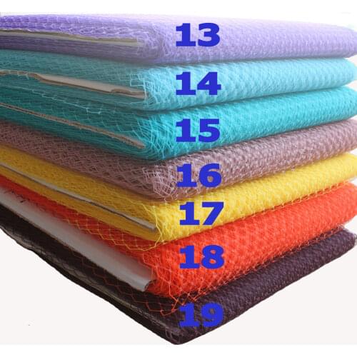 [IuBuFiGo] 9"(22cm) Birdcage Veils Netting Millinery Fascinator Bridal Veiling Fabric 100yard/lot