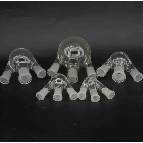 10ml 25ml 50ml 100ml 250ml 500ml 1000ml 3 Necks Joint Glass Flask Round Bottom Laboratory