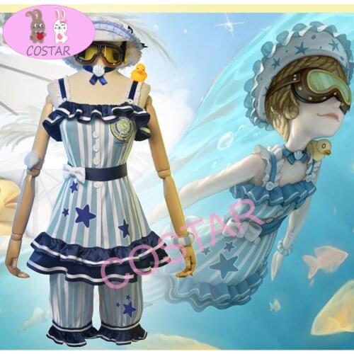 COSTAR Game Identity V Cosplay Costumes Survivor Mechanic,Tracy Reznik Cosplay Re Swim Skin Uniforms Suit Cloth Blue Swimsuits
