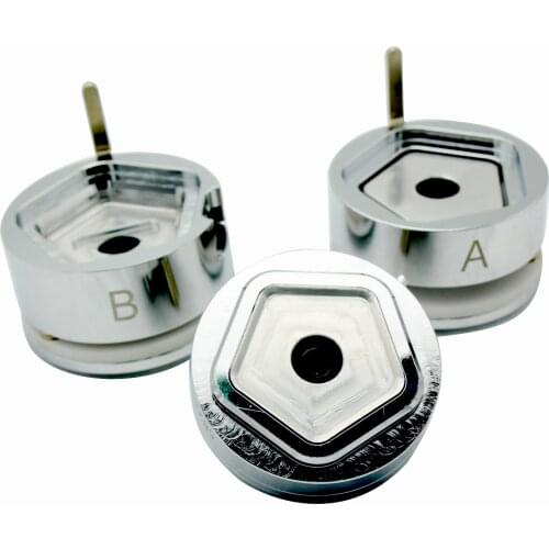 Pentagonal shape badge making machine metal mold