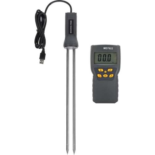 MD-7822 Portable Grain Moisture Meter Digital Display Precise Humidity Tester for Rice Soybean