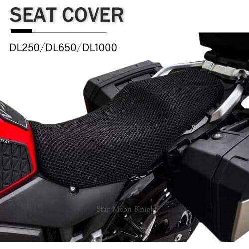 Motorcycle Anti-Slip Mesh Fabric Breathable Seat Cover Waterproof Sun-proof Cushion For Suzuki V-Strom VStrom DL1000 DL650 DL250