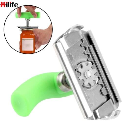 Can Bottle Jar Opener Stainless Steel Multi-Function Device 1-4 inches Lid Adjustable Kitchen Tools Unscrew Tool Twist Off