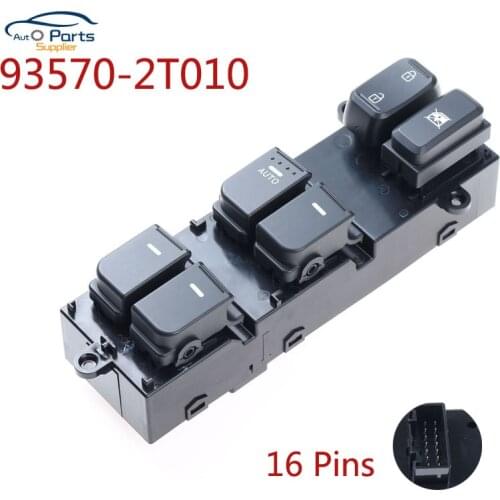93570-2T010 16-Pins NEW Electric window switch Power Window Master Switch For Kia 2011 2012 2013 Optima K5 935702T010