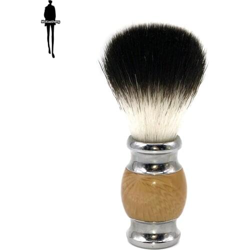 Makeup Brush Safe Shaving Brush Comfortable And Soft Brush Head Imitation Agate Handle Best Gift Shaving Tool Beard Brush