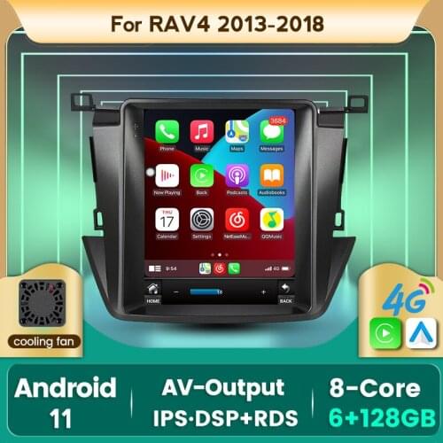 Tesla Style 7862C 8Cores 6G 128G Android 11 All In One Car Intelligent For Toyota RAV4 2012-2018 Carplay Multimedia navigation