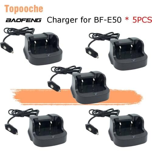 5pcs Original Baofeng E50 T99Plus Walkie Talkie Desktop Charger Battery Charger for Baofeng E50 T99plus Walkie Talkies Charger