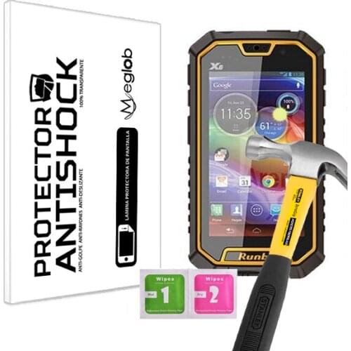 Protector de Pantalla Anti-Shock Anti-Golpe Anti-arañazos Compatible con Runbo X6