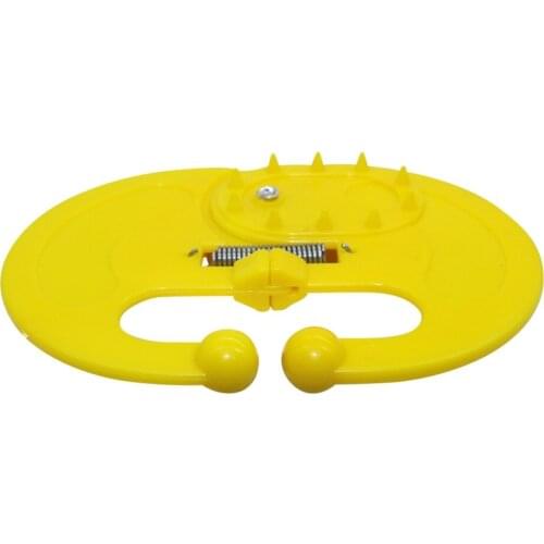 3 Pcs Farm Animal Equipment Yellow Durable Plastic Calf Weaning Anti Sucking Milking Stop Kit Farm Products