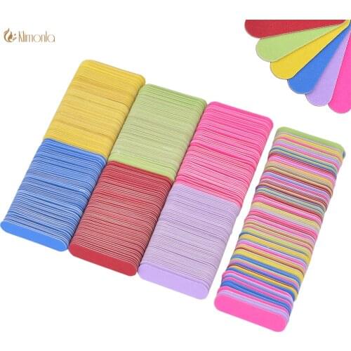 500Pcs Mini Wood Nail File 240 Colorful Nail Buffer Disposable Double Sided Pedicure Manicure Small File as Gift Wholesale