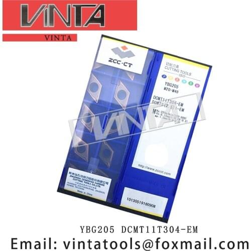 Free shipping high quality 10pcs/lots YBG202 YBG205 YBM253 DCMT11T304-EM cnc carbide turning insets