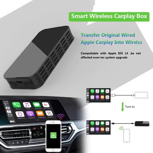 5G WIFI Apple wireless Carplay box for Car support mirror link USB video plug and play Carplay TV Box For Any ios Version