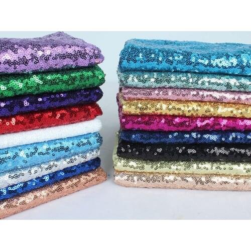 1 Yard Glitzy Embroidery Sequin Fabric Material Gold Silver Sparkly Fabric For Clothsing Making Party Events Table Covers Decor