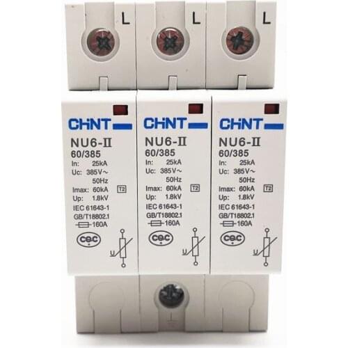 CHINT NU6-II 3P 60KA 385V Low-voltage Surge Arrestor