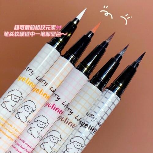 Color Liquid Eyeliner White Purple Color Eyeliner Cute Makeup Pencil Female Cosmetics Easy To Color Quick Dry Waterproof