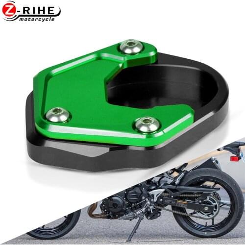 For kawasaki ninja400 Ninja 400 2018 2019 2020 New Arrival Motorcycle Aluminum Kickstand Plate Extension Pad Side Stand Enlarger