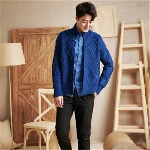 Мужские шерстяные кардиганы Fin Dreey China At AliExpress