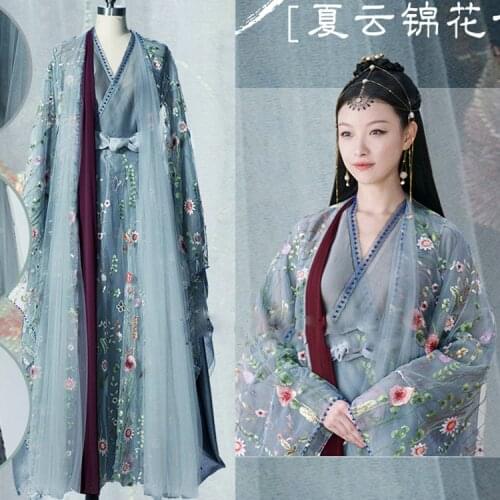 14 Designs Chen Xi Yuan Drama Love and Destiny Fairy Princess Delicate Embroidery Costume Hanfu for Stage Performance Cosplay