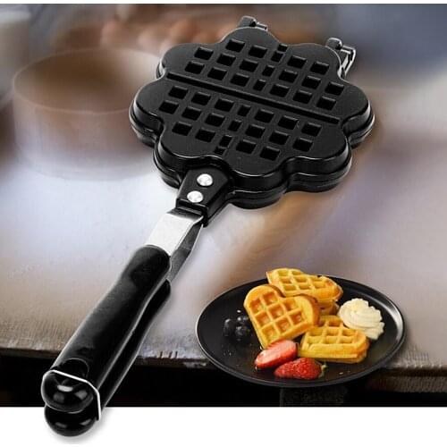 Heart Shape Waffle Maker Baking Pan Press Plate Making Baking Tool Mold Cake Bakeware for Breakfast