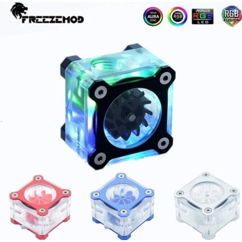 FREEZEMOD PC Water Cooling G1/4 RGB Acrylic Flow Meter Sensor .Monitoring For Computer Water Cooling System.LSJ-KJR