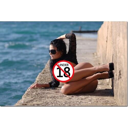 Beautiful Young Model Photo Canvas Wall Art Posters and Prints Modern Painting for Home Decor Bedroom Decoration