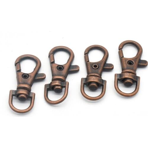 Copper Swivel Clasp Lobster Claw Clasp Trigger Snap Hook for Key chain Base Lanyards Bag Purse Key Ring DIY Making 9mm