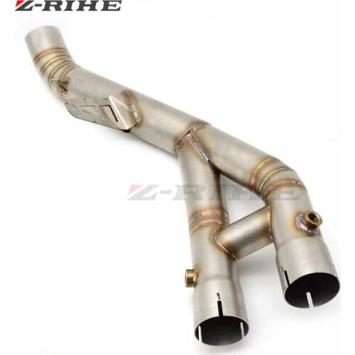 Motorcycle Exhaust middle pipe stainless steel Muffler link pipe middle section adapter pipe for YAMAHA YZF R1 YZFR1 2015-2016