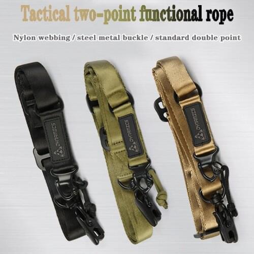 New Outdoor Multi-function Adjustable Tactical Double Point Strap Rifle Airsoft Sling Strap Hunting Strap Nylon Safety Rope