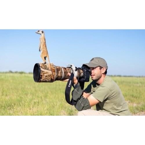 Lens Photographer Humor Funny Meerkat Camera Humor Funny Fabric Silk Poster Print Home Decoration B0421-32
