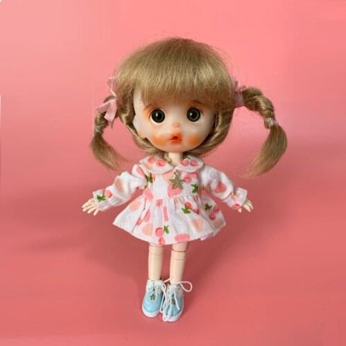 Ob11 doll clothes dress skirt 1/12 points bjd doll clothes GSC beauty knot pig mini salon bonsai Molly lace shirt doll clothes