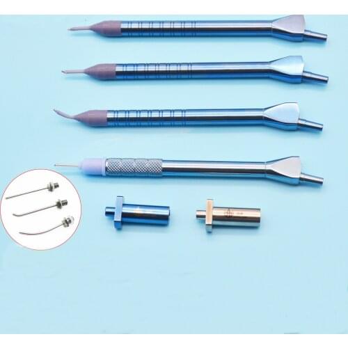 High-quality titanium alloy ultra-emulsion handle with blue sleeve for ophthalmic instruments